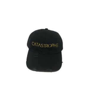 Luxury Black & Gold Distressed Vintage Dad Cap