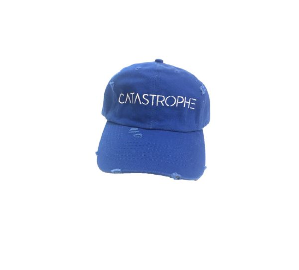 Royal Blue & White Vintage Dad Cap - Image 2