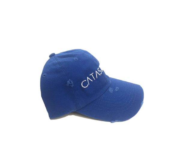 Royal Blue & White Vintage Dad Cap