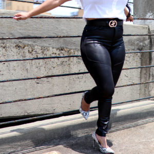 Black High Waist Pencil Pants