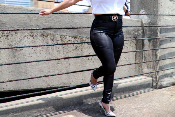 Black High Waist Pencil Pants